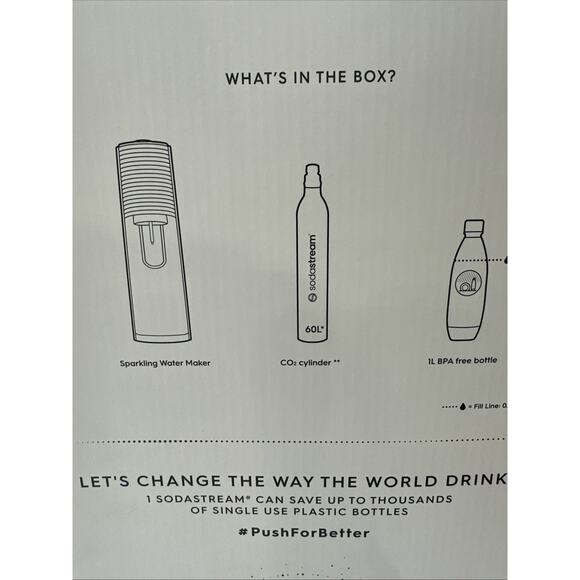 SodaStream 6047960 Sparkling Water Maker - Black Terra Soda Stream {C4} - Picture 12 of 16